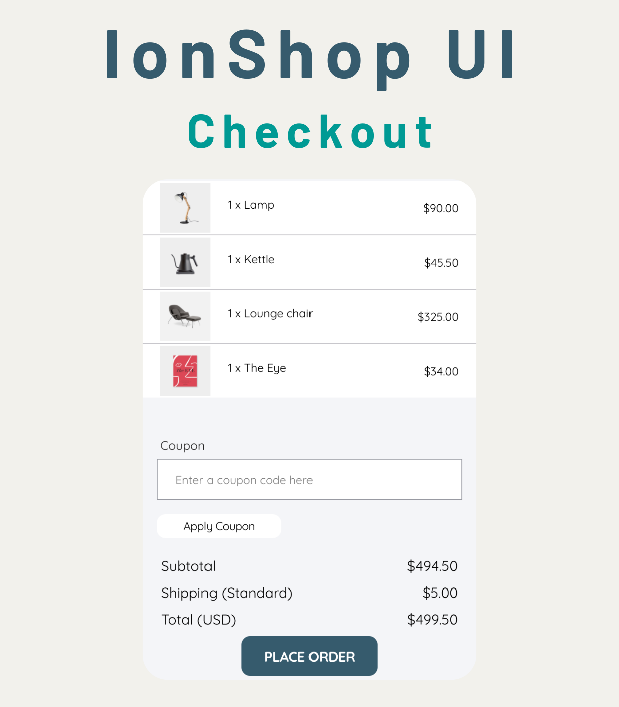 Ionic Angular eCommerce Theme Template