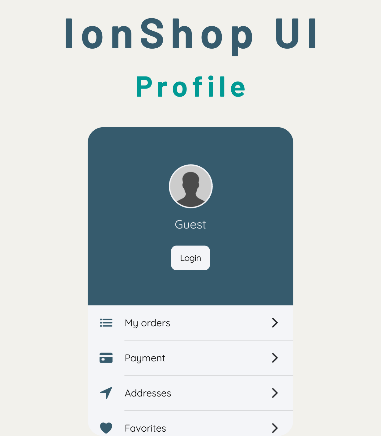 Ionic Angular eCommerce Theme Template