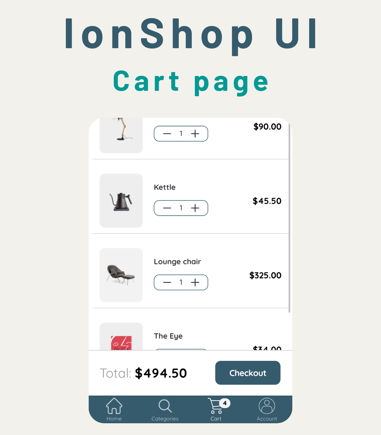 Ionic Angular eCommerce Theme Template