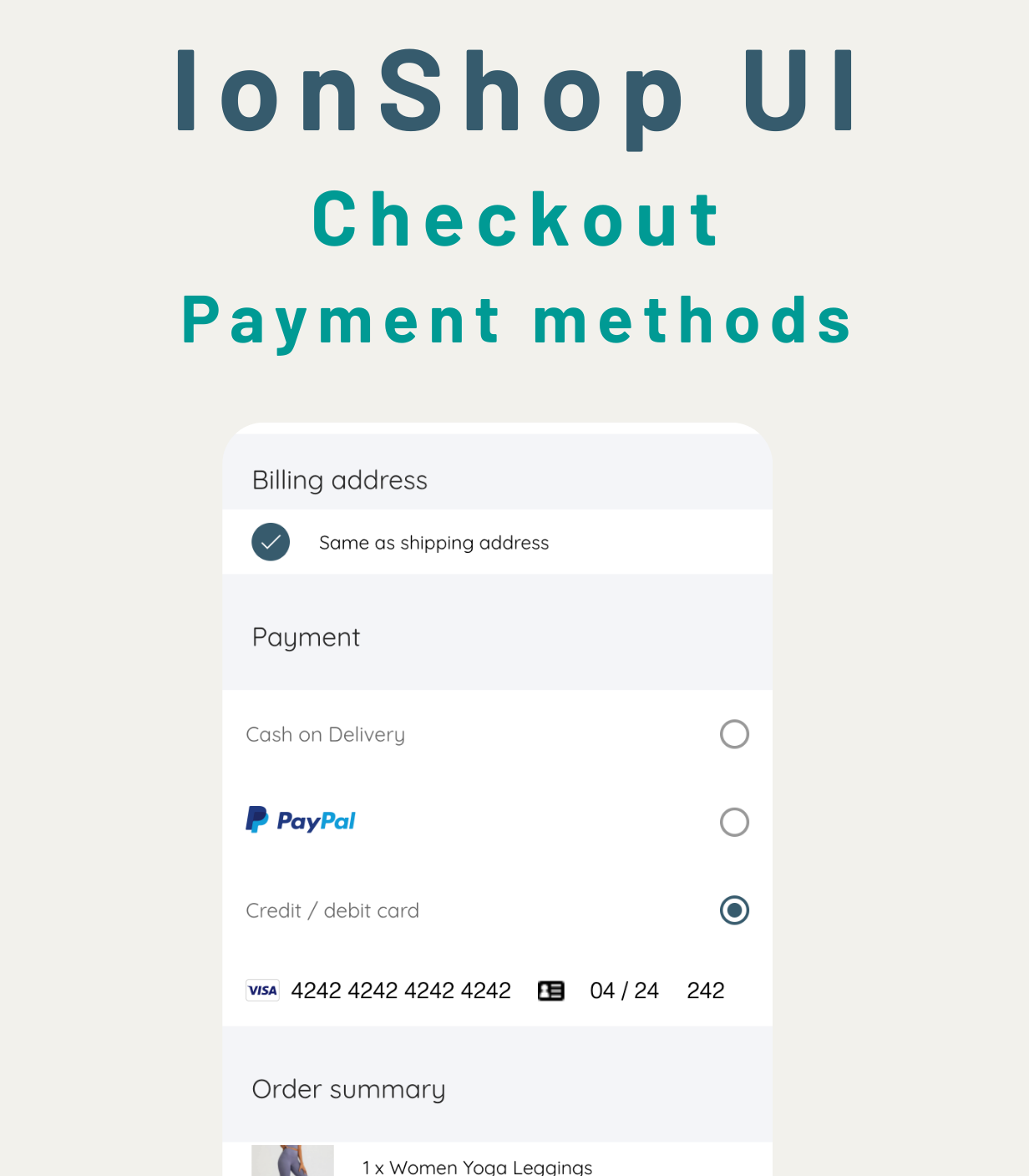 Ionic Angular eCommerce Theme Template